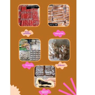 

burger vitalia, Chikuwa,udang rambutan|| Frozenfood Aygra