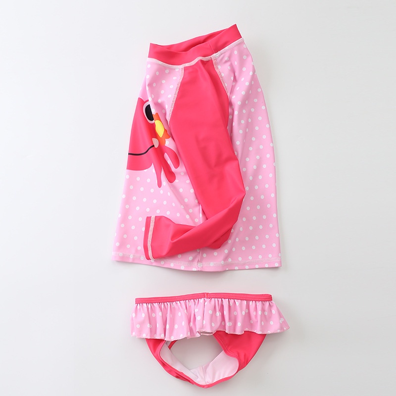 NEW Set baju renang anak perempuan motif pink crab
