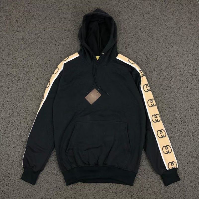 SWEATER HOODIE GUCCI TAPED PRIA WANITA