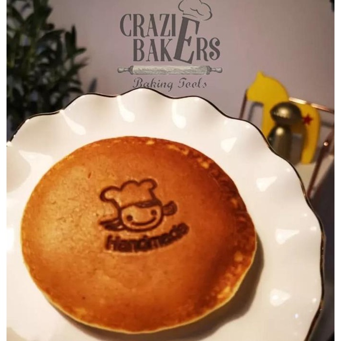 Hot Stamp Cake Stempel Logo Kue Embosser