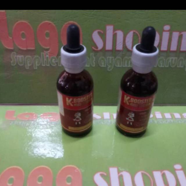 k-booster 50ml suplemen vitamin cair ayam tarung kboster herbal stamina nafsu makan pemerah ayam k b
