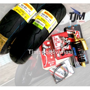 paket set master rem+ kopling RCB s1+ ban pirelli + shock YSS + selang rem TDR