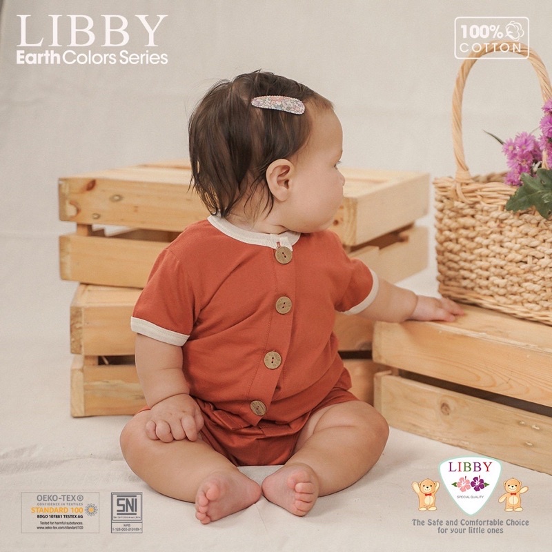 Libby Rocco set setelan pendek - LIBBY Earth Stelan Rocco Set Pendek Celana Pendek