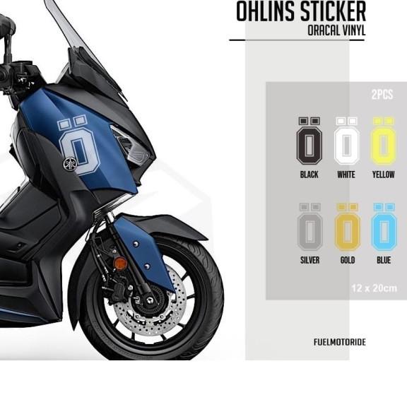 Sticker Body Variasi Big Logo Ohlins XMAX NMAX PCX ADV FORZA - Warnalain tanya