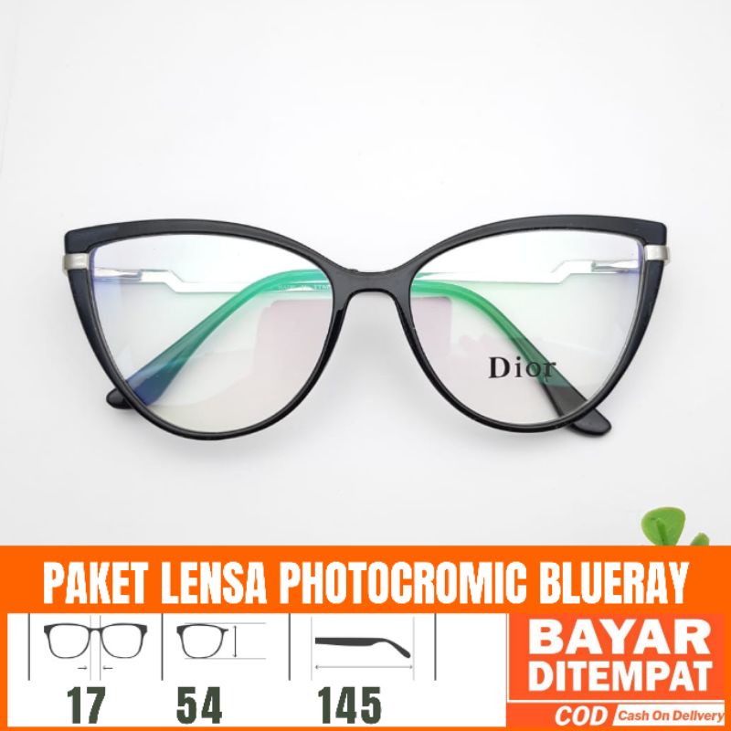 Paket Kacamata 18622 Free Lensa Antiradiasi Photoceomic Blueray