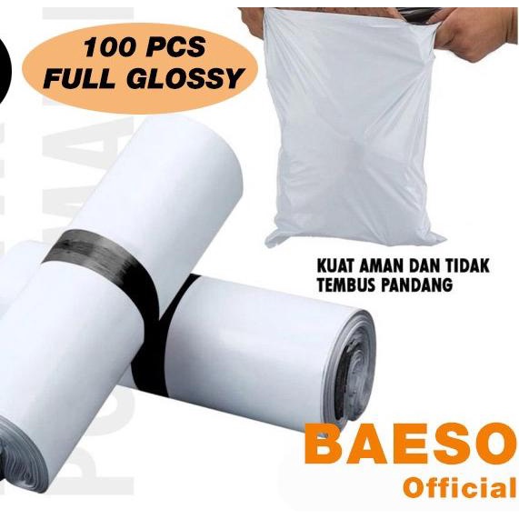 

Polymailer 50x60 cm Kantong Plastik Packing Online dgn Seal isi 100pcs - Hitam, Reguler