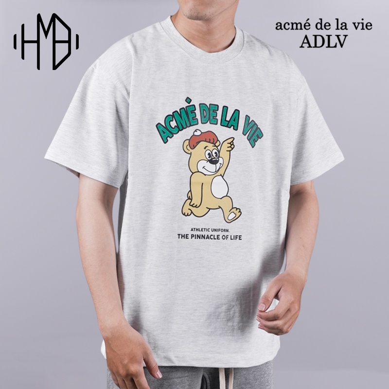 ADLV Acme De La Vie Cartoon Bear Tee Melange