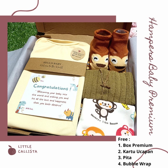 

(COD) hampers bayi newborn baby gift kado lahiran - Cream