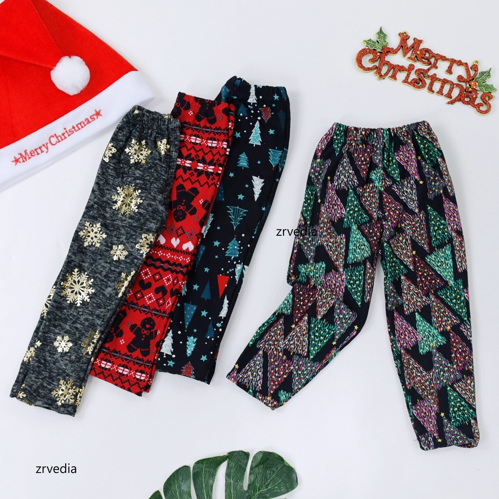 [KATUN KOREA] Legging Cecilia uk 1-2 tahun IMPORT PREMIUM / Celana Panjang Anak Perempuan IMPORT SPESIAL CHRISTMAS