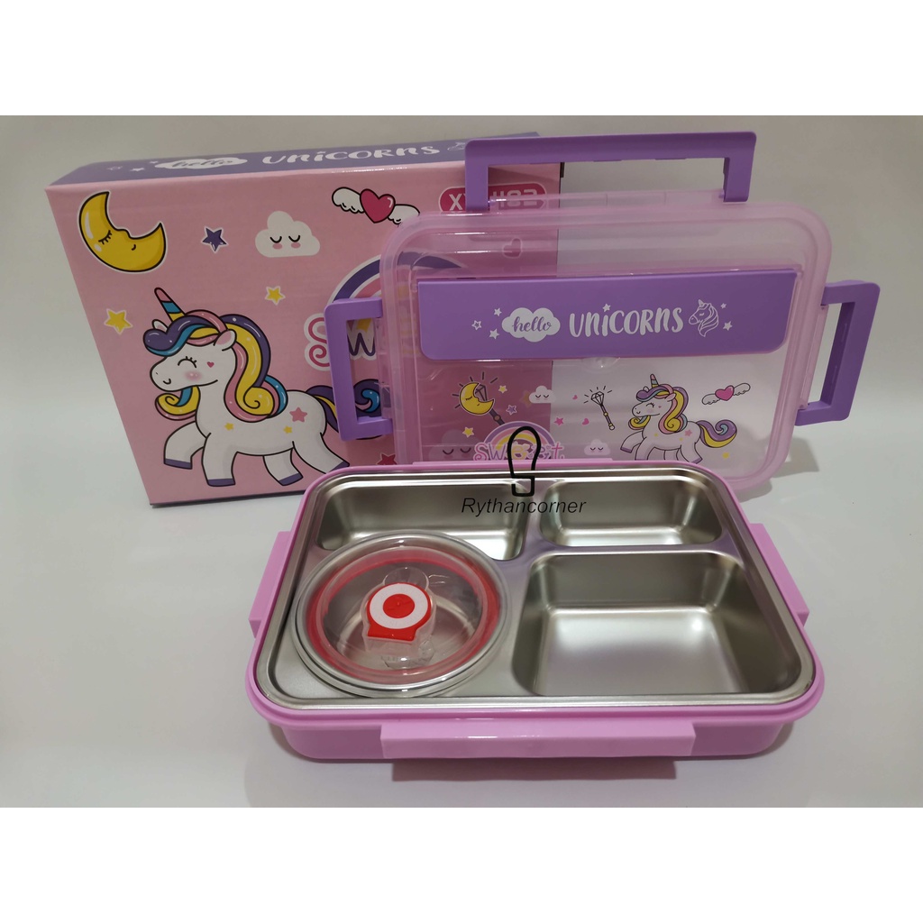 KOTAK MAKAN LUNCHBOX STAINLESS KARAKTER ANAK XYJ182