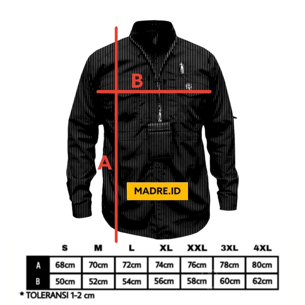 KEMEJA TACTICAL R-TAC LENGAN PANJANG - KEMEJA PDL LENGAN PANJANG - KEMEJA LAPANGAN TANGAN PANJANG