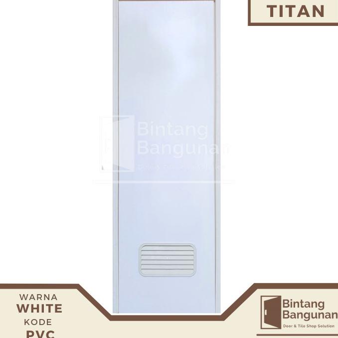 Pintu Kamar Mandi | Pintu Kamar Mandi PVC 70x195 Titan