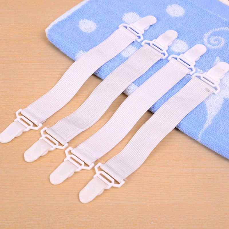 Pengait Sprei Isi 4 Pcs Penjepit Ujung Sprei Sheet Grippers