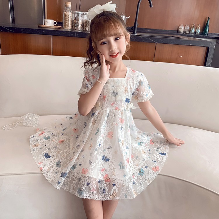 HappyOliver DRESS COLOURFULL BUTTERFLY EBV Baju Dress Anak Perempuan Import Dress anak perempuan /Baju anak perempuan/gaun anak/rok anak cewek/kado anak perempuan/pakaian pesta