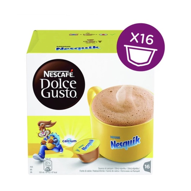 

NESCAFE DOLCE GUSTO NESQUIK COFFEE CAPSULE ISI 16