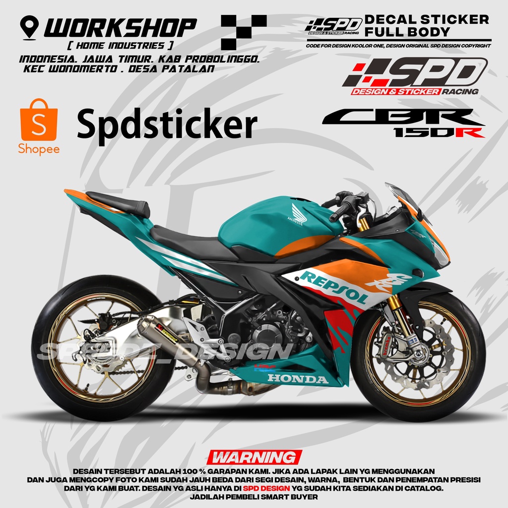 decal stiker cbr 150 r full body repsol racing nsr