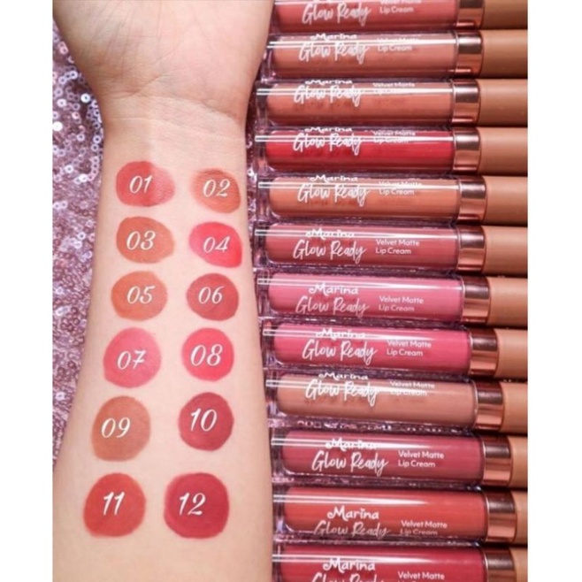 MARINA glow ready velvet matte lip cream 5ML all varian