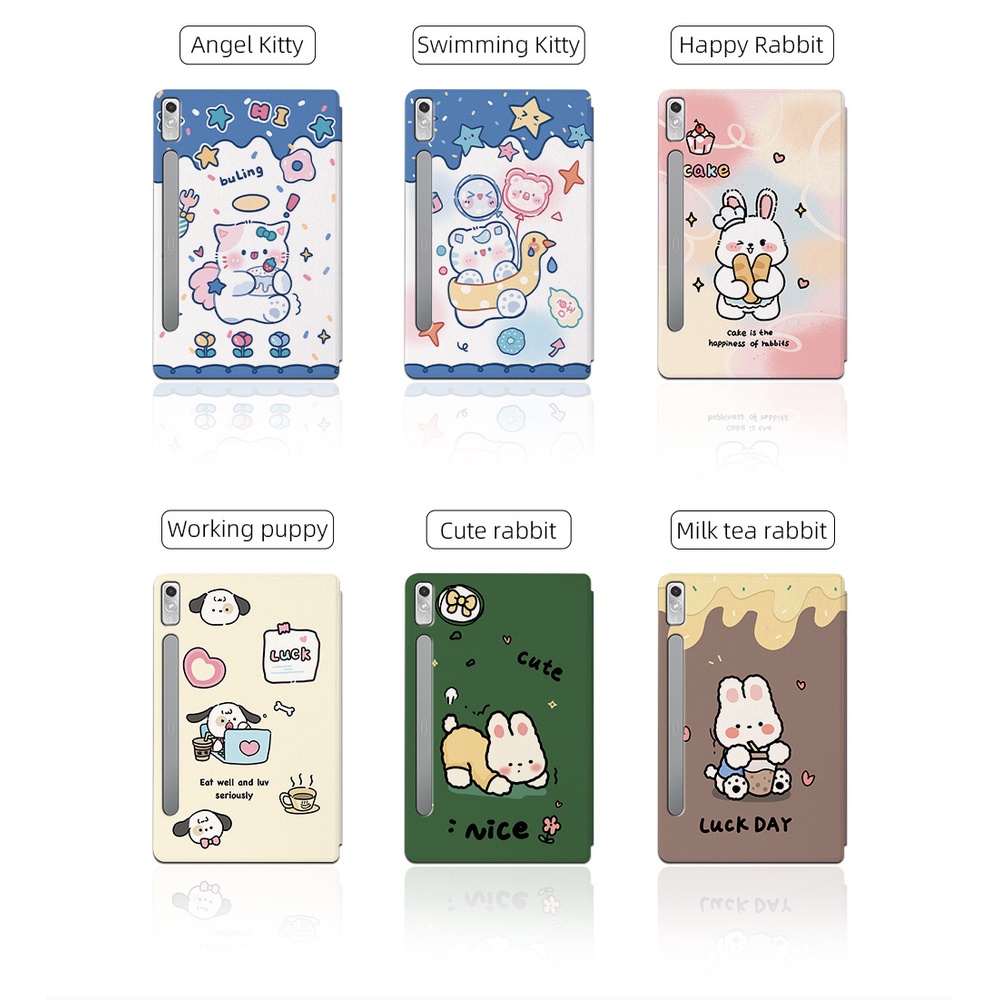 Flip Case Tablet Lenovo XiaoXin Pad Pro (2022) 11.2 inch TB-138FU Motif Kartun Anime Bahan Kulit PU