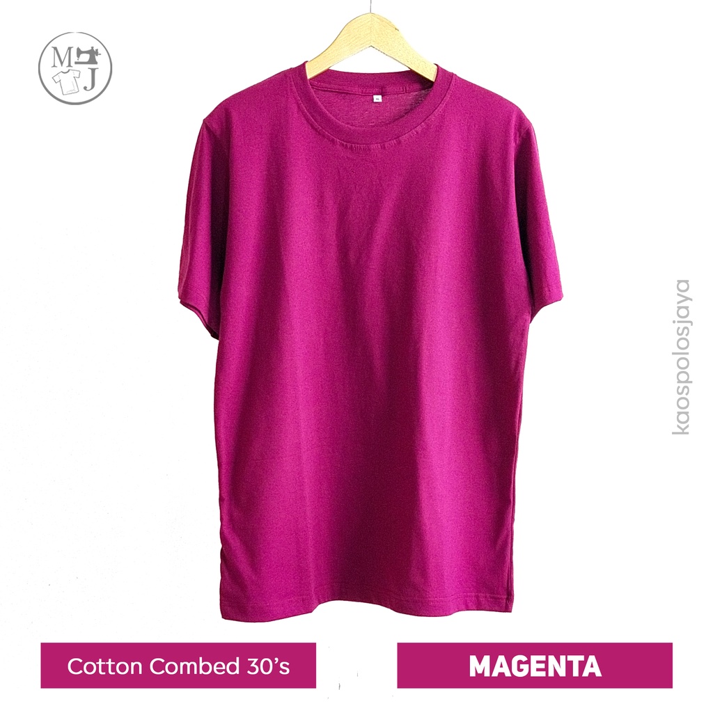 KAOS POLOS MAGENTA / KAOS POLOS COTTON COMBED 30S MAGENTA / KAOS PREMIUM