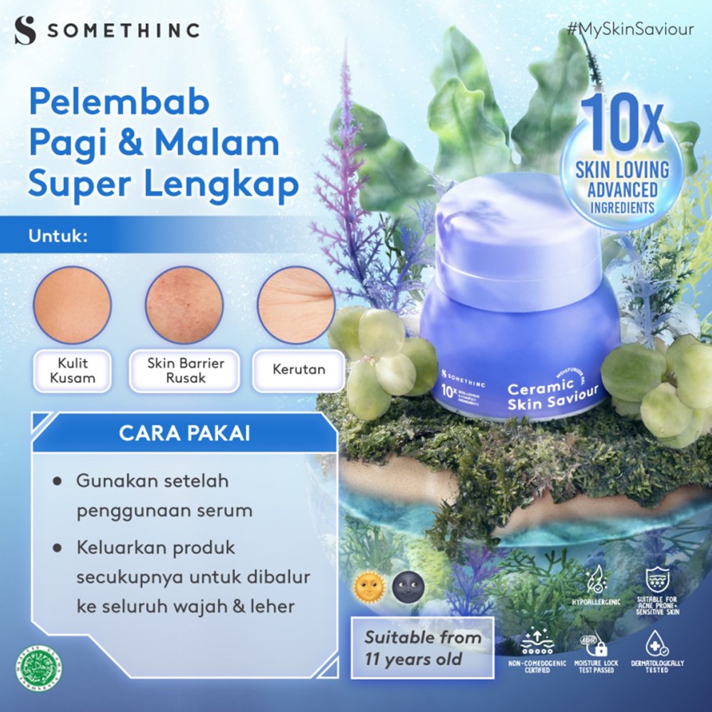 SOMETHINC Ceramic Skin Saviour Moisturizer Gel