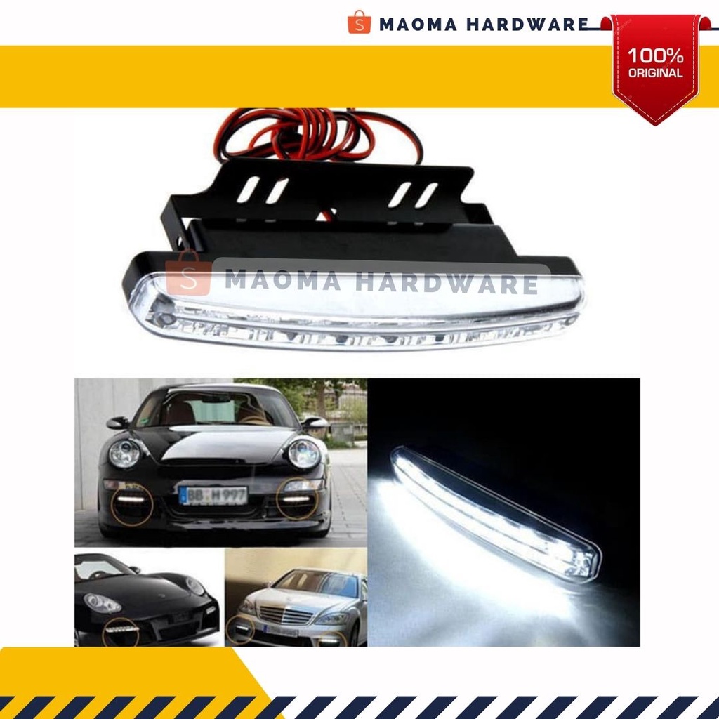 Lampu LED Mobil Daytime 6000K Lamp Kabut Mobil LED Foglamp Light Sorot Variasi Depan