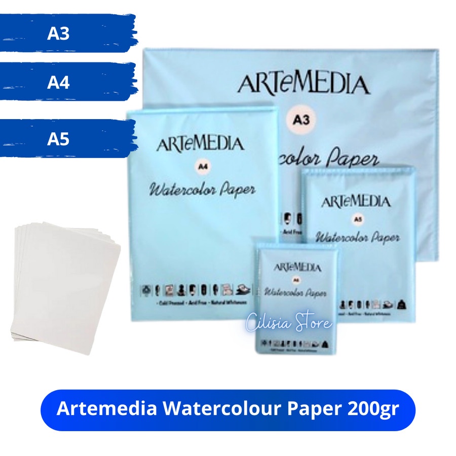 

Artemedia Watercolour Paper 200gr / Kertas Lukis Cat Air Artemedia