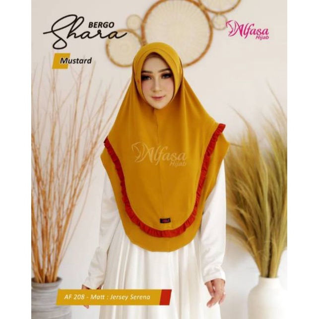 Alfasa Hijab Bergo Shara Jilbab Instan Jersey Serena