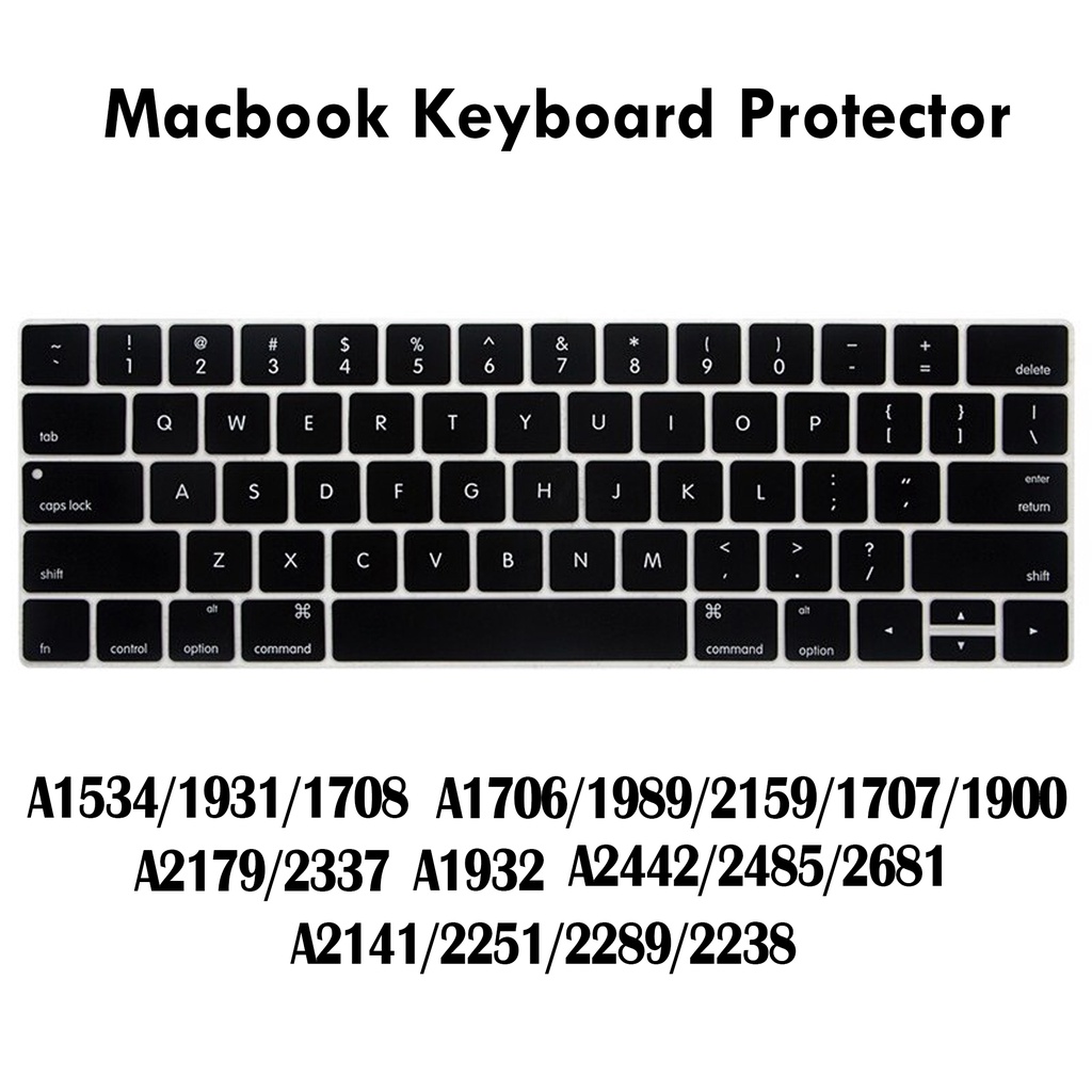 Silikon pelindung MacBook Keyboard Protector Case Cover Air Pro 13 15 16 Inch M1 Touchbar 2017 2018 2019 2020 2021