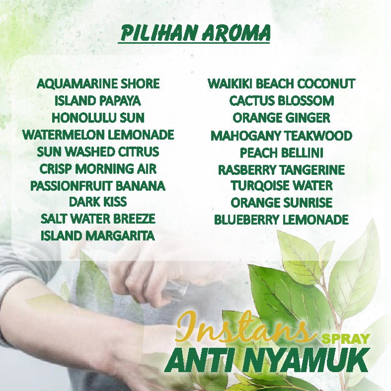 Anti Nyamuk Spray Cair  Alami Fresh Wangi Super Ampuh Kemasan 250 ml Spray