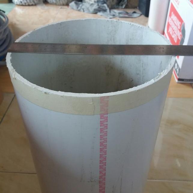 Pipa Air Pvc 8" inch D Per 50 Cm / Pipa 8 Inch / Pipa Paralon Pvc