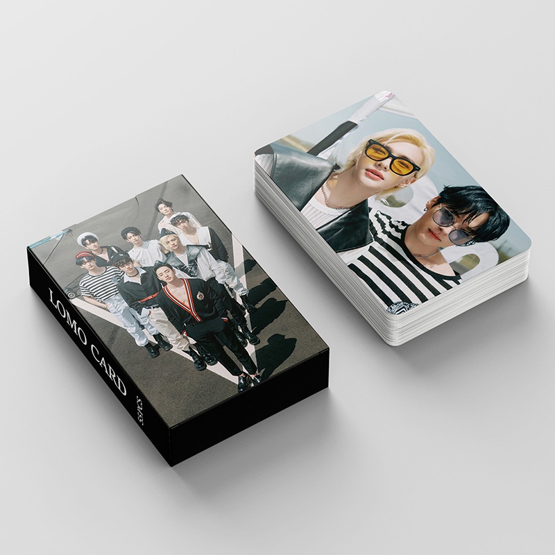 55pcs / Kotak Kartu LOMO Foto Stray Kids MAXIDENT Untuk Koleksi