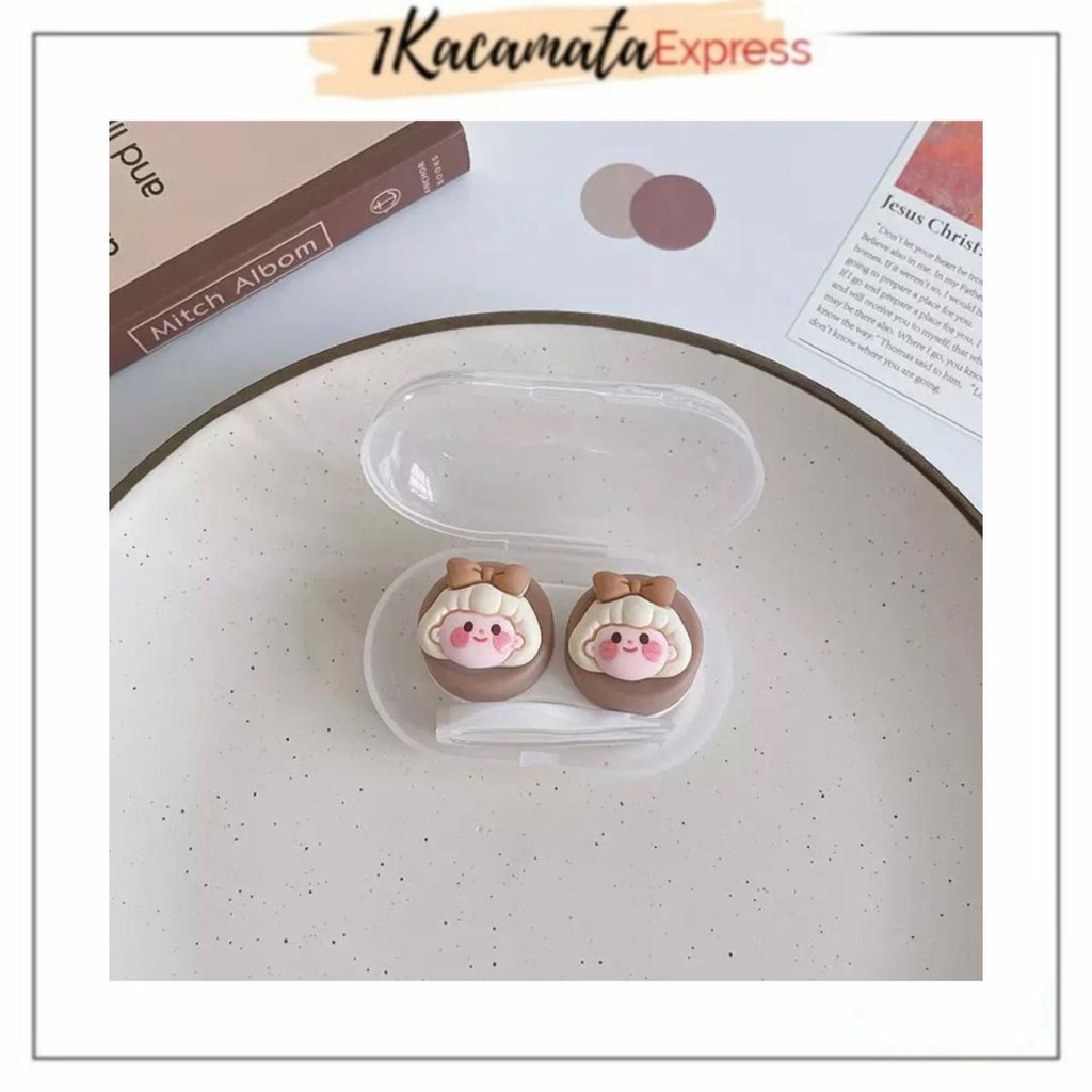 Tempat Kotak Case Softlens mini beruang