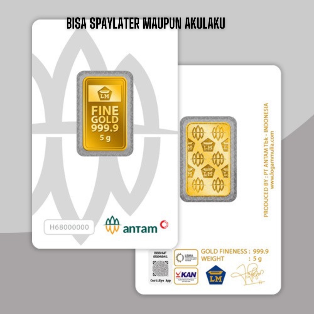 LM Antm terbaru (5 gram &amp; 10 gram) bisa paylater