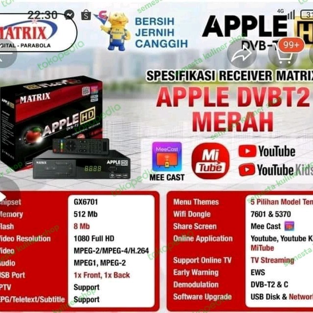 SET TOP BOX  DVB T2  MENANGKAP SIARAN DIGITAL Terrestial Receiver Bisa Youtube