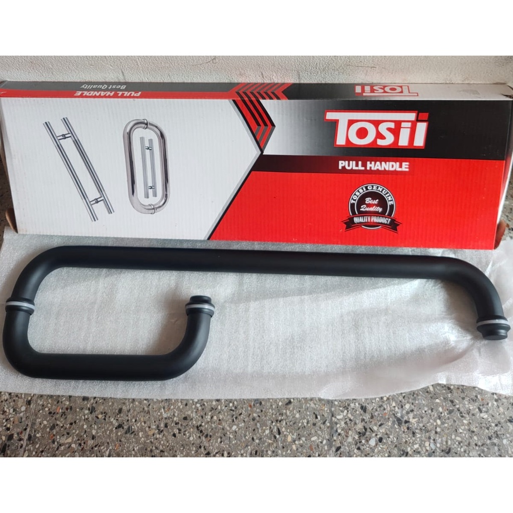 Handle Shower Tosii ukuran 200x500 Matt Black/Pull Handle Shower Hitam