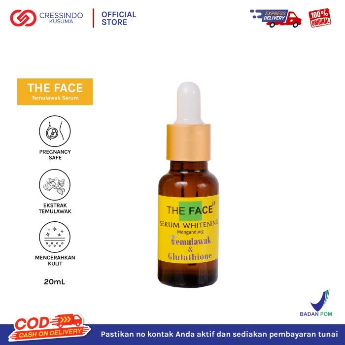 THE FACE Temulawak Whitening Serum with Glutathione 20ml