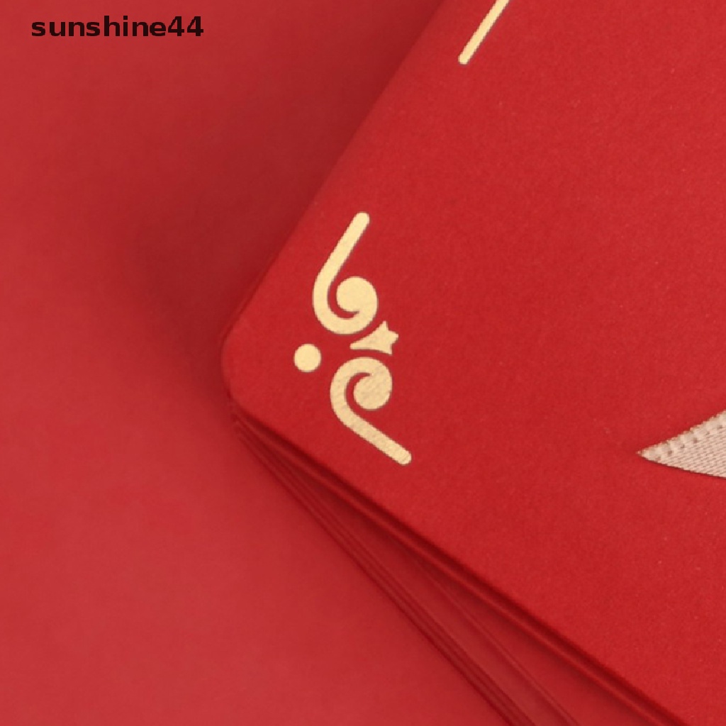 (Sunshine) Amplop Angpao Lipat Warna Merah Untuk Tahun Baru / Pernikahan / Ulang Tahun