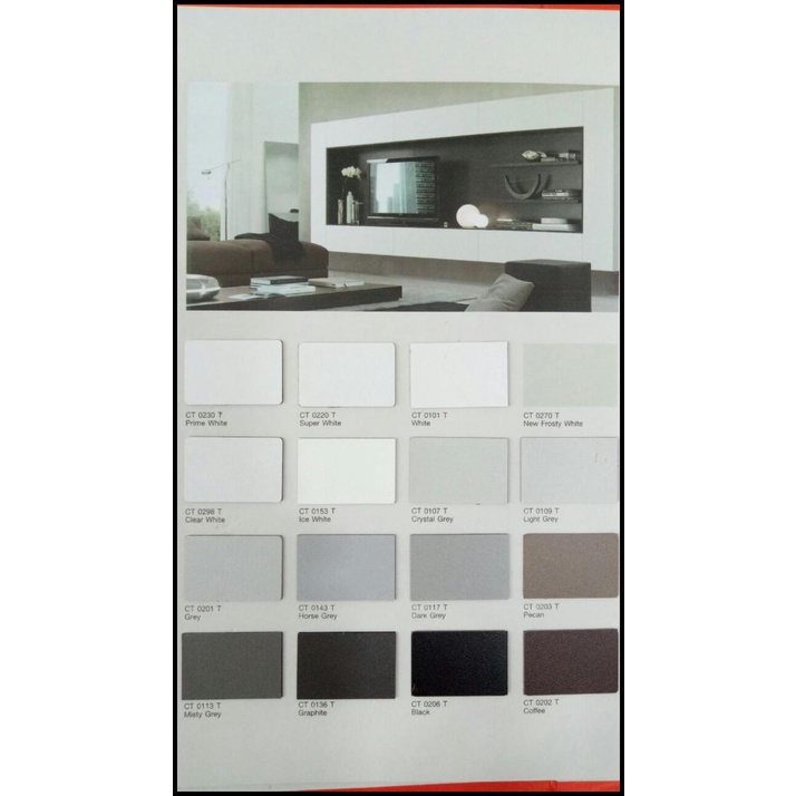 Ct 0153F Ice White Carta Hpl Polos Hpl Solid Hpl Putih
