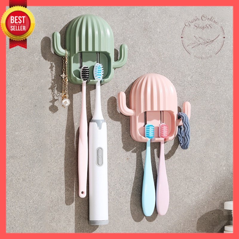 GOS -E214- Holder Kaktus -  Holder Kaktus Tempel Kamar Mandi - Toothbrush Holders