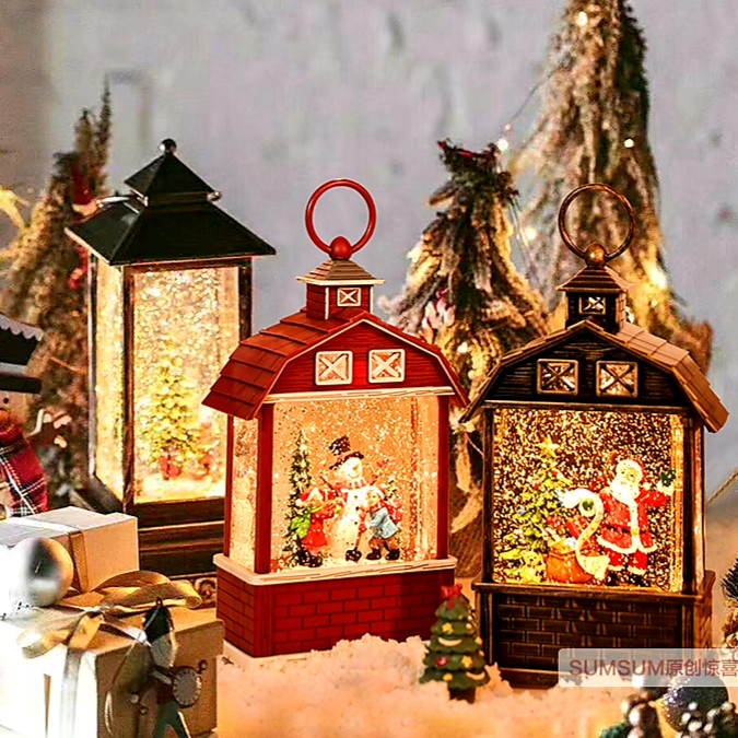 

Snow Globe Musik Box Merah Kado Natal Christmas Music Box Gift Santa - RANDOM WDL2118