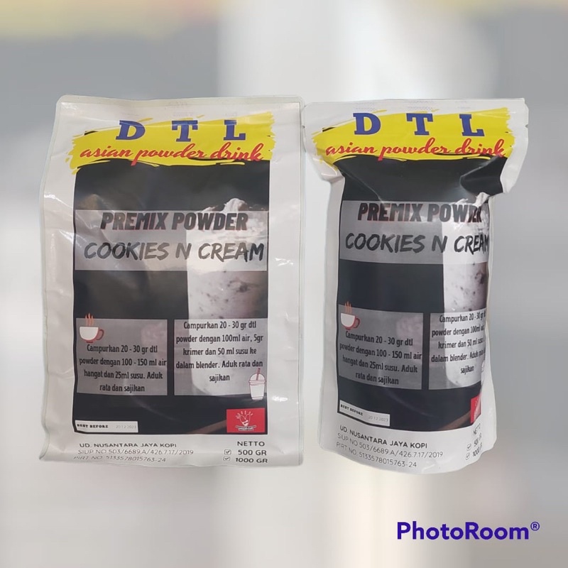 

Powder Drink Bubuk minuman DTL Variant Cookies and Cream