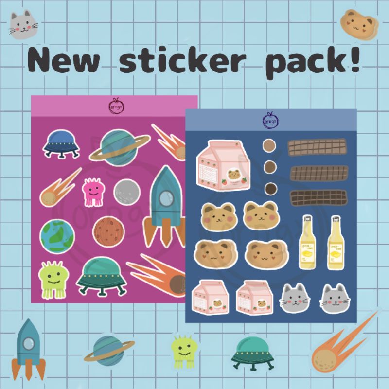 

stiker deco journal stiker sheet