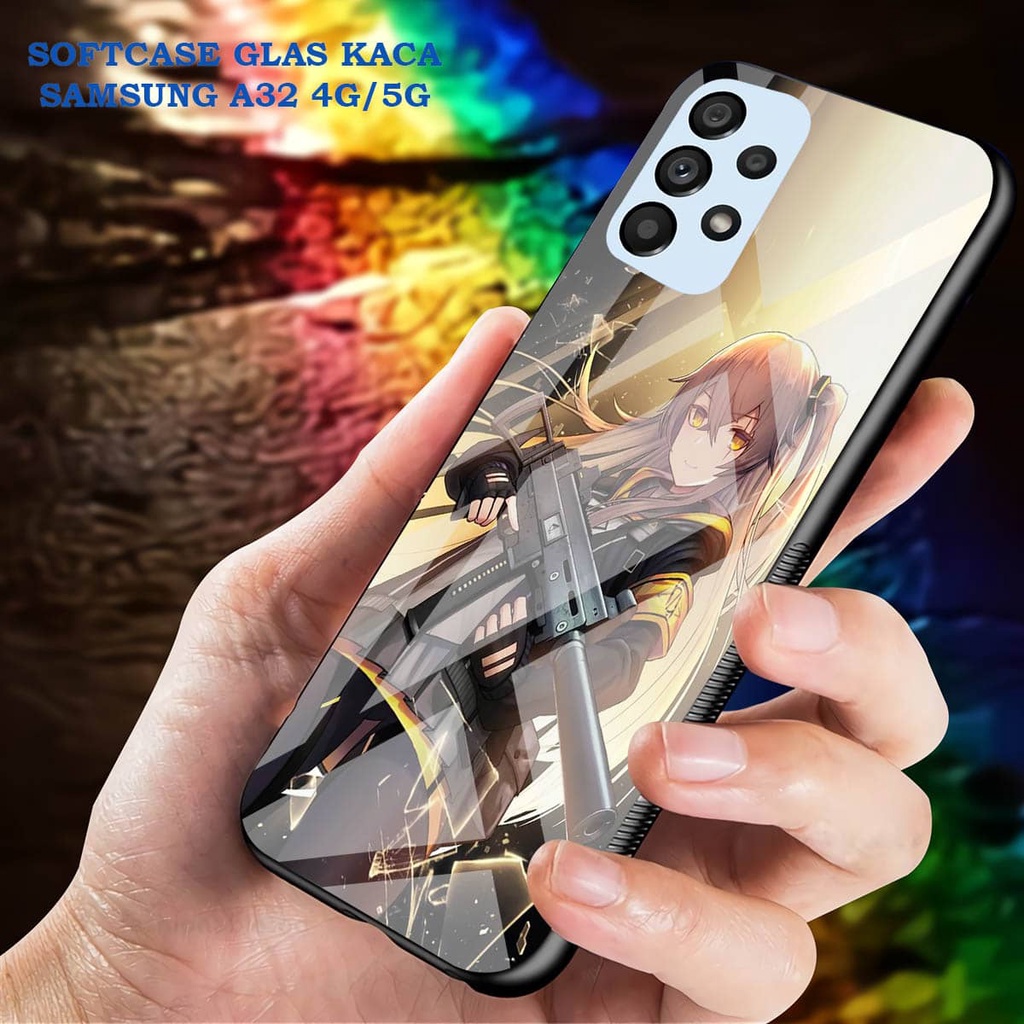 Softcase Glass Kaca SAMSUNG A32 [4G]- Case Hp Pelindung Handphone SAMSUNG A32 [5G] [ A78]