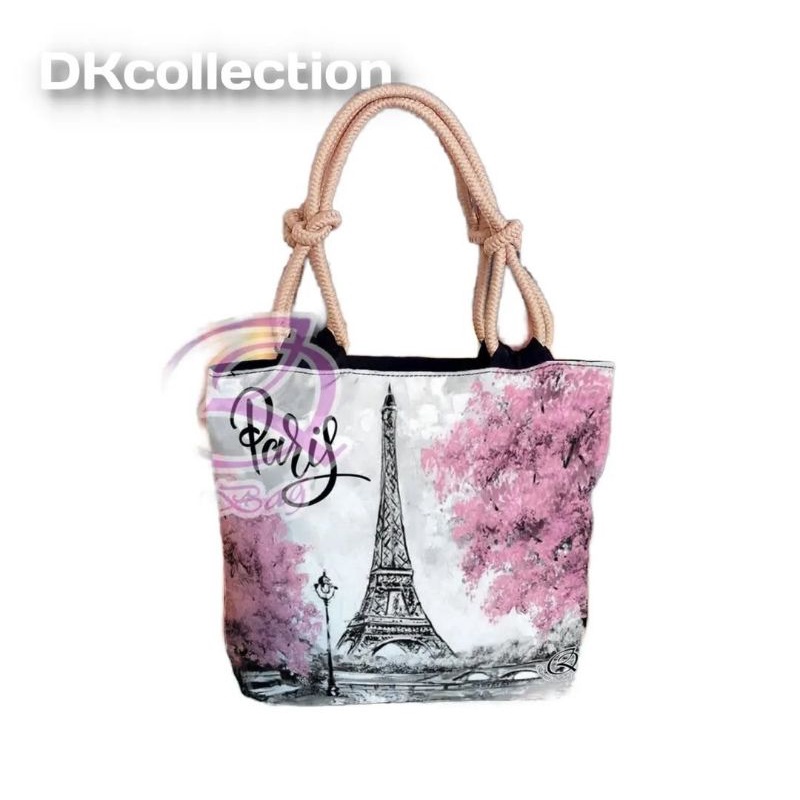 Tas bahu paris tas kanvas france souvenir paris tas kanvas paris