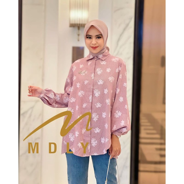 Kemeja Wanita Terbaru Geona Shirt By Mdly 3135