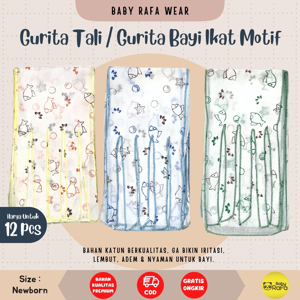 12 PCS GURITA BAYI TALI GURITA BAYI IKAT