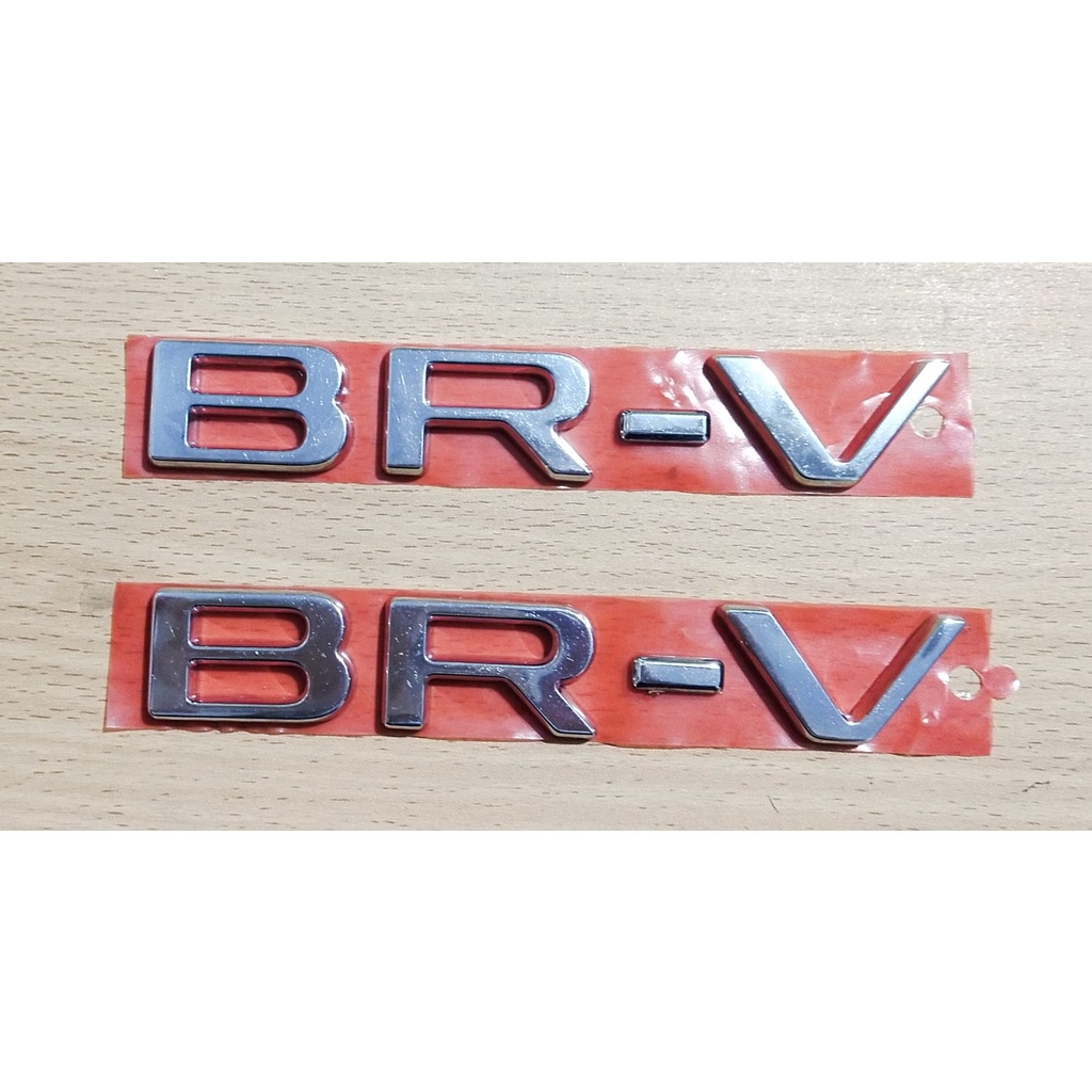 Emblem Logo Tulisan Kap BR-V Chrome