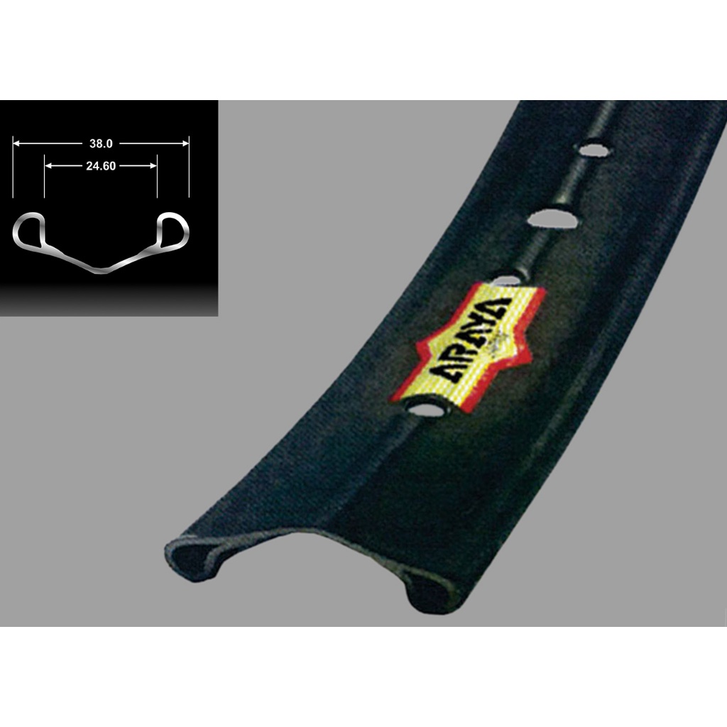 Velg Araya 28 inch Super 40H Bk