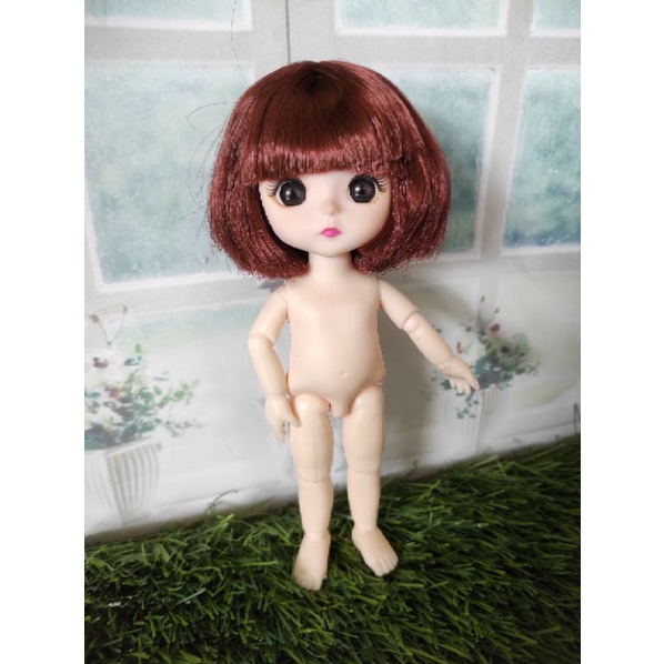 mainan anak perempuan boneka cewek barbie mini doll 16cm