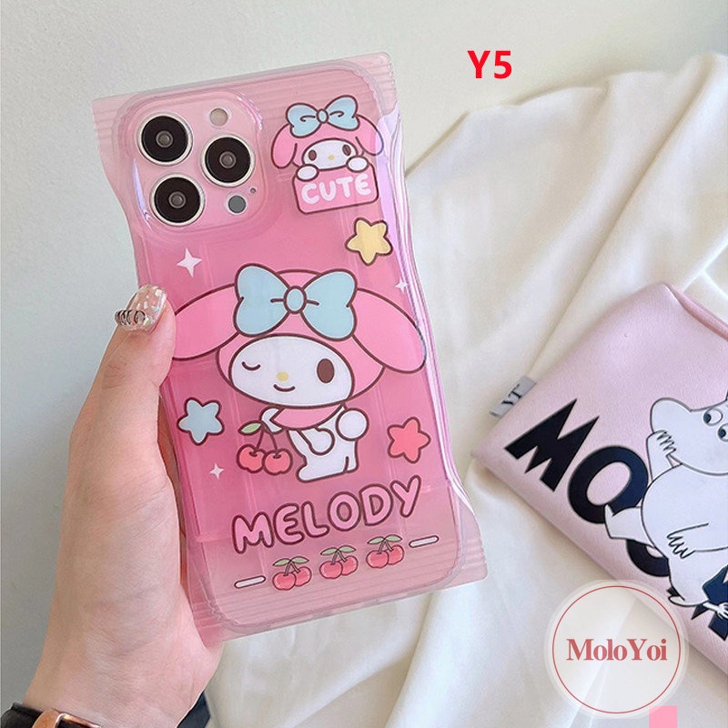 Soft Case TPU Motif Kartun Hello Kitty Melody Untuk IPhone 11 12 13 14 Pro Max XR 7plus 8 7 6 6s Plus X Xs Max SE 2020